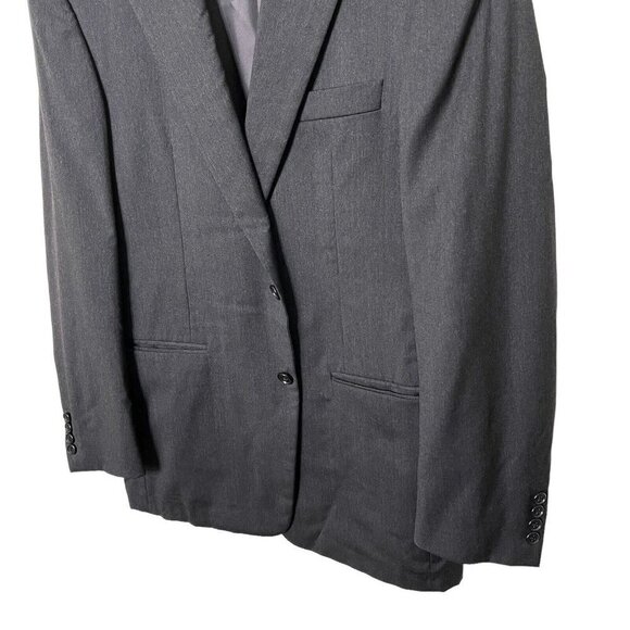 Hickey Freeman Worsted Wool Sport Coat Blazer 2 Button Charcoal Men’s Size 40R - Picture 4 of 13